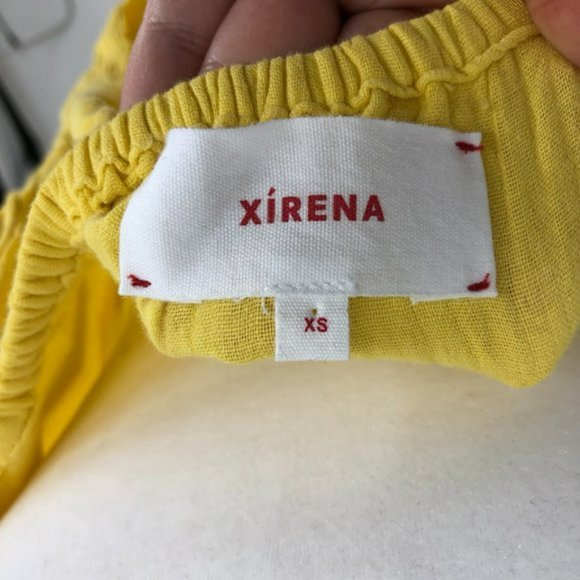 Xirena Lemon Yellow Reagen Cotton Gauze Halter Backless Long Midi Dress XS - Picture 4 of 7
